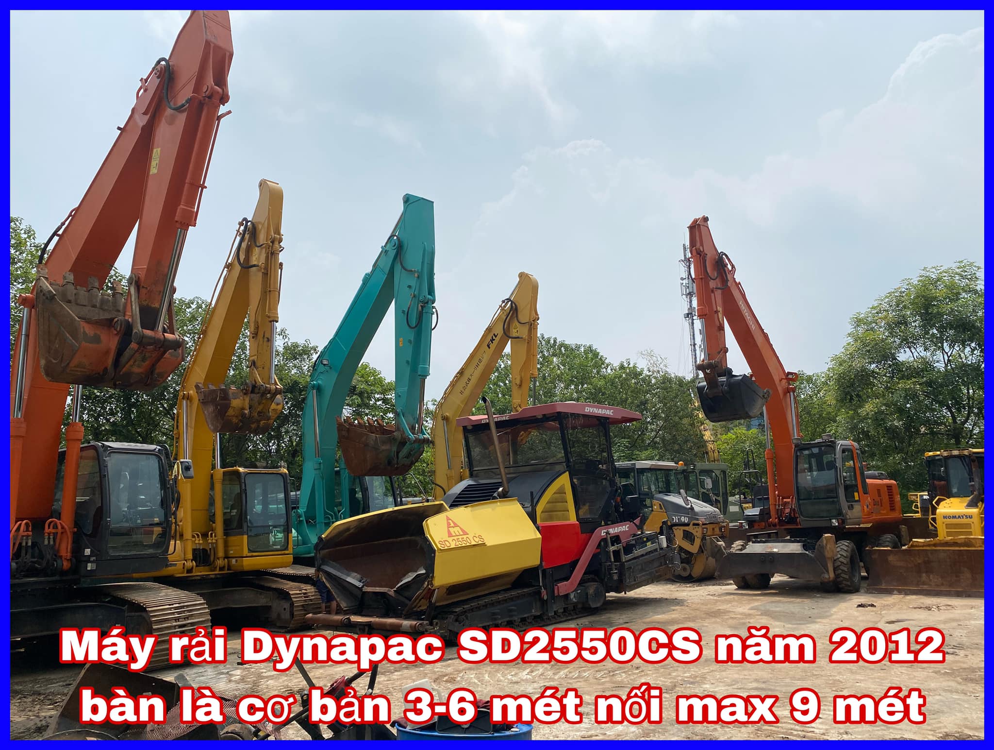 Máy rải Thảm Dynapac SD2550C giá rẻ